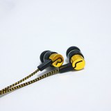NEW Earphone Noise Isolating Wired Earphones Jack Standard Reflective Cloth Line In-ear Earbuds without Mic New Year gift