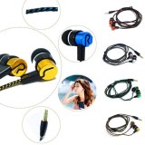 NEW Earphone Noise Isolating Wired Earphones Jack Standard Reflective Cloth Line In-ear Earbuds without Mic New Year gift