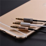 New Metal Headphone Super Earphones Bass Volume Control With Mic Headsets For All Mobile Phone Mp3 PC 3.5mm