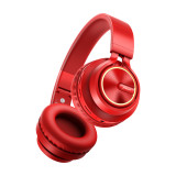 Rose Gold Wireless Headphones with Microphone Over Ear Stereo Headset Bass Big Earphone for PC Laptop Android Phone, for a Gift