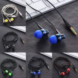 High Quality Wired Earphone Brand New Stereo In-Ear 3.5mm Nylon Weave Cable Earphone Headset With Mic For Laptop Smartphone  &