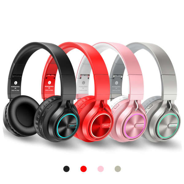 Rose Gold Wireless Headphones with Microphone Over Ear Stereo Headset Bass Big Earphone for PC Laptop Android Phone, for a Gift