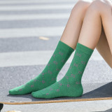 New European and American big brand G with the letter female socks explosion models cotton net red stockings fashion magazine socks