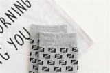 Autumn new candy color L letter pile heap female socks fashion trend multicolor wild cotton socks