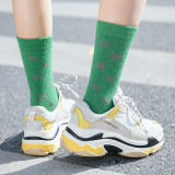 New European and American big brand G with the letter female socks explosion models cotton net red stockings fashion magazine socks