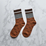 2019 Net red explosion models G letter in the pile pile socks European and American tide socks college sports and leisure cotton color matching women's socks wholesale