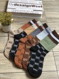 Net red explosion models G letter in the pile pile socks European and American big brand tide socks college sports wild cotton hit color women socks