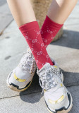 New European and American big brand G with the letter female socks explosion models cotton net red stockings fashion magazine socks
