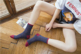 Spring new Japanese tube socks European and American street letter socks female cotton Korean version of the tide socks