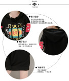 2019 autumn women new hot drilling letter printing fashion trend hooded sweater