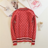 sweater cardigan women's spring 2019 new knit jacket autumn and winter retro