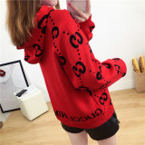 new women's hooded hooded sweater loose sweater sweater base long-sleeved shirt