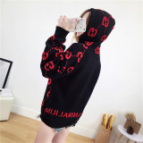 new women's hooded hooded sweater loose sweater sweater base long-sleeved shirt