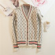 sweater cardigan women's spring 2019 new knit jacket autumn and winter retro