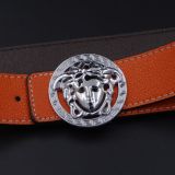 belt silver buckle classic fashion men and women belt casual joker belt