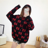 new women's hooded hooded sweater loose sweater sweater base long-sleeved shirt