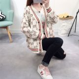 clothes 2019 spring sweater cardigan coat women short paragraph loose retro joker student sweater women's clothing