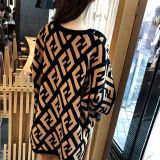 clothes 2019 autumn new sweater women's solid color round neck long sleeve letter pullover sweater women wear