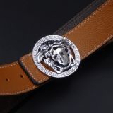 belt silver buckle classic fashion men and women belt casual joker belt