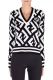 2019 autumn new sweater V-neck letter long-sleeved shirt curved thin section