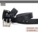 belt men's belt real leather casual belt board leather pin buckle plaid belt