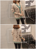 clothes autumn and winter new loose jacquard sweater cardigan 2019 wild sweater jacket women