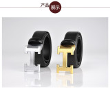 belt men's belt real leather high-grade copper buckle belt belt