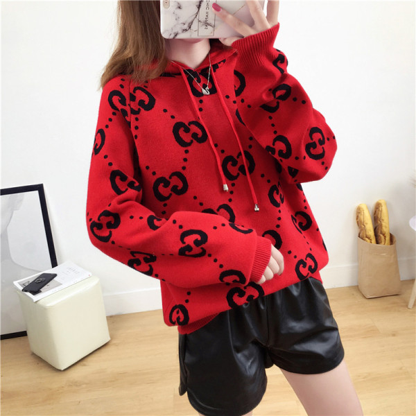 new women's hooded hooded sweater loose sweater sweater base long-sleeved shirt
