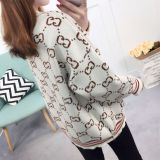 clothes 2019 spring sweater cardigan coat women short paragraph loose retro joker student sweater women's clothing
