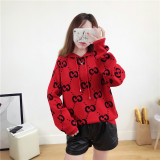 new women's hooded hooded sweater loose sweater sweater base long-sleeved shirt