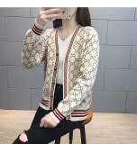sweater jacket women 2019 autumn and winter long sleeve loose V-neck single-breasted jacket sweater cardigan
