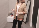 sweater jacket women 2019 autumn and winter long sleeve loose V-neck single-breasted jacket sweater cardigan