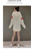 2019 autumn women new hot drilling letter printing fashion trend hooded sweater