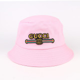 fashion hat embroidery fisherman hat lovers basin cap visor trend hat