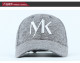 letter embroidery flower gray knit woolen baseball hat