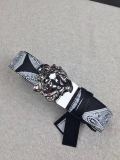 belt men's real leather belt snake demon smooth buckle copper buckle head business belt