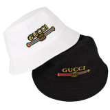 fashion hat embroidery fisherman hat lovers basin cap visor trend hat