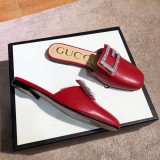 Europe and the United States 2019 spring and summer new rhinestone flat with real leather slippers velvet colored diamonds Baotou joker  sandals women