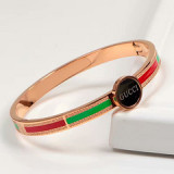 18K rose gold titanium steel bracelet women jewelry diamond fashion buckle does not fade fashion bracelet