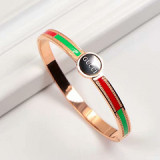 18K rose gold titanium steel bracelet women jewelry diamond fashion buckle does not fade fashion bracelet