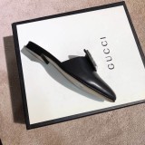 Europe and the United States 2019 spring and summer new rhinestone flat with real leather slippers velvet colored diamonds Baotou joker  sandals women