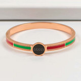 18K rose gold titanium steel bracelet women jewelry diamond fashion buckle does not fade fashion bracelet