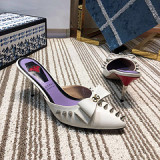 2019 new wild pointed sandal women summer fashion wear baotou lazy half slippers female stiletto