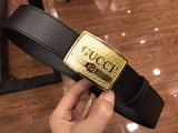 2019 new simple wild 4.0cm pure copper belt buckle cat claw pattern men's belt