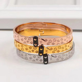 2019 European and American letters straight buckle rose gold bracelet k14 rose gold bracelet three color choice