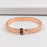 2019 European and American letters straight buckle rose gold bracelet k14 rose gold bracelet three color choice