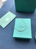 trumpet. Smiley necklace. Rose gold. 925 sterling silver vacuum plating 18K rose gold