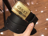 2019 new simple wild 4.0cm pure copper belt buckle cat claw pattern men's belt