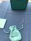 trumpet. Smiley necklace. Rose gold. 925 sterling silver vacuum plating 18K rose gold
