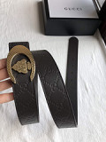 3.5cm stainless steel shield metal buckle with embossed leather women belt